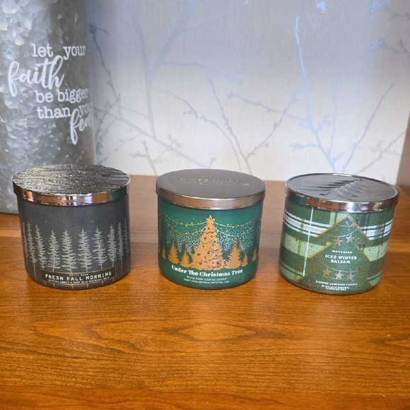 Bath & Body Worka White Barn Scented Candles NWT - Picture 1 of 9